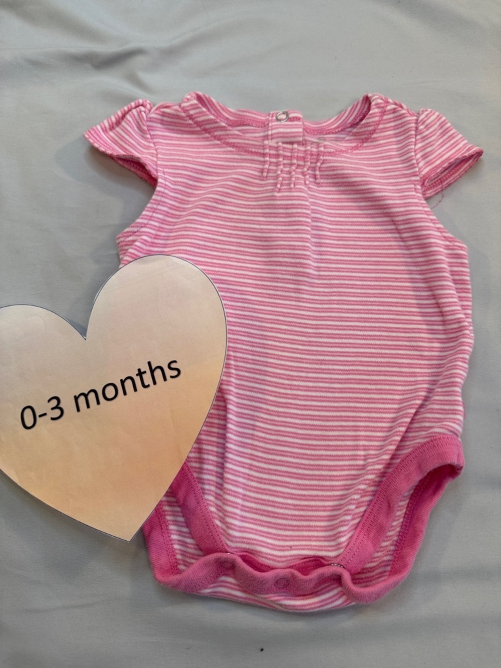The Children's Place Pink & White Striped One-Piece